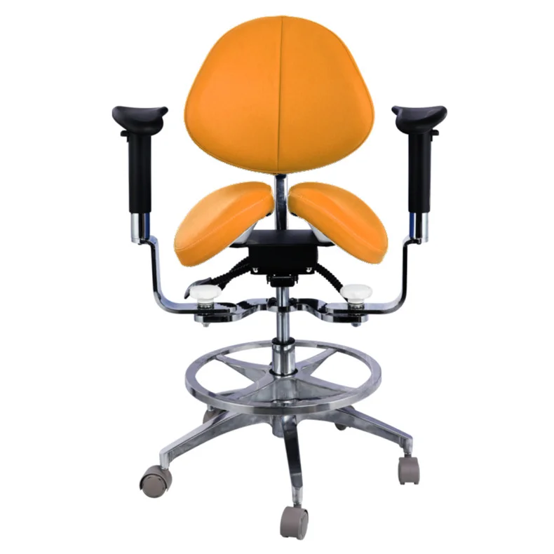 Teeth Whitening Accessories Adjustable Lift Stool Saddle Seat Chair Backrest Comfortable Dental Chair
