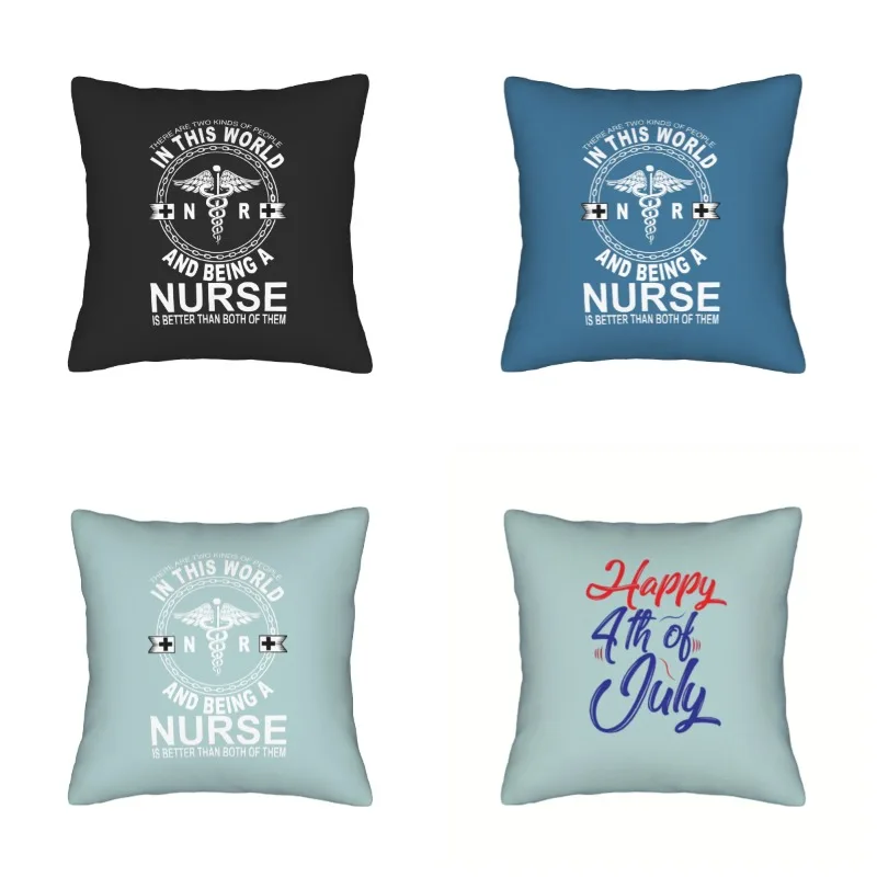 

Чехлы для подушек с признательностью для медсестры, наволочки для стула, гостиной, уютные наволочки для дивана на молнии, домашние украшения для спальни