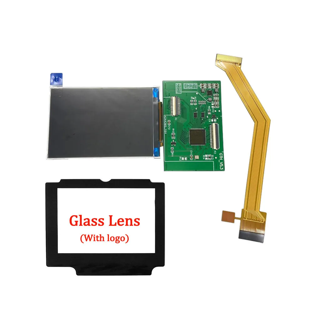 3.0 بوصة قبل مغلفة IPS LCD مجموعات الشاشة ل GBASP تسليط الضوء على سطوع LCD IPS مجموعات الشاشة 9 ألوان ل GameBoy مقدما SP