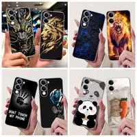 For Vivo Y04 4G Case 2025 Cool Dragon Lion Animals Pattern Soft Silicone Back Protective Cover For Vivo Y19e Y29s VivoY04 Bumper