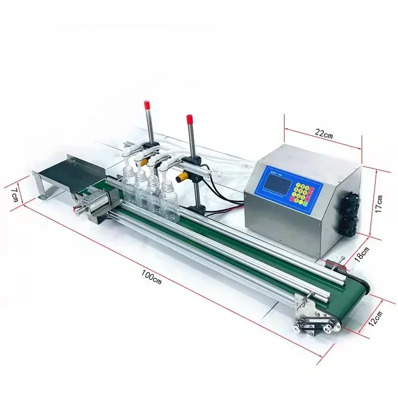 Automatic Four-head Liquid Ffilling Machine Small Conveyor Belt Juice Bottle Filling Machine