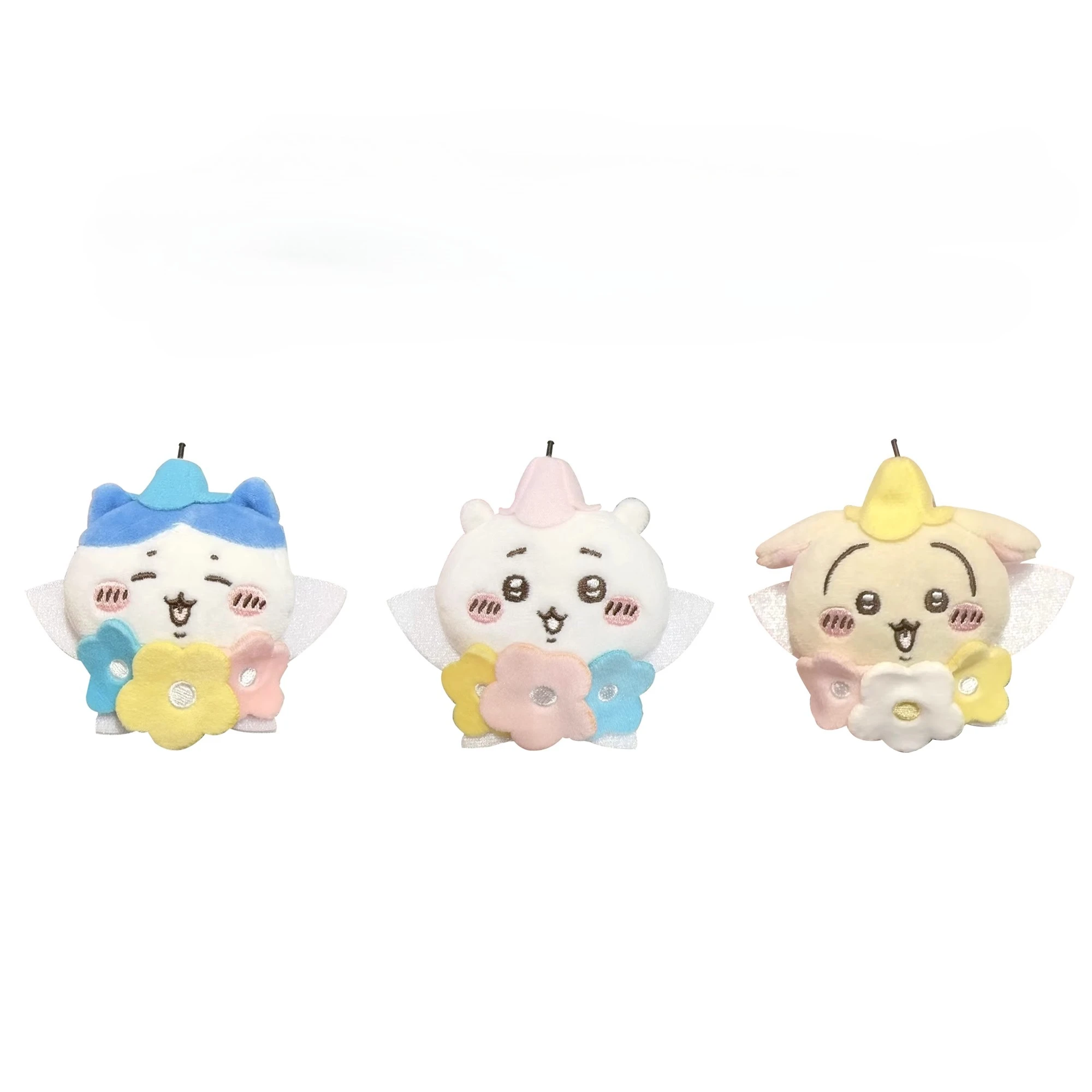 

Chiikawa Fairy Style Cute Soft Plush Pin Badge Set - Kawaii Character Brooch Collection Cute Soft Stuffed Animal Brooch