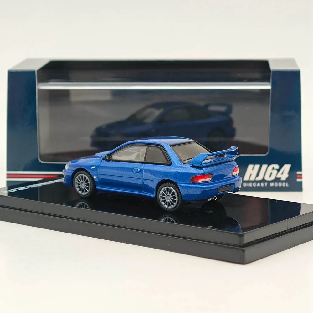 Hobby Japón 1/64 para IMPREZA 22B STi versión Gc8 Euro personalizado Ver Sonic Blue Mica HJ 644041 Colección de coches de modelos fundidos a presión ABL