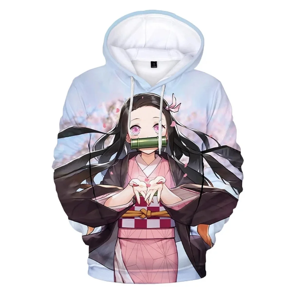 

Demon Slayer Kamado Nezuko Cosplay Costumes 3D Print Hoodies Men Women Pullover Anime Hoodie Sweatshirts