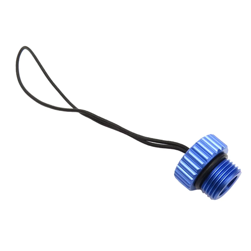 Scuba Diving DIN Tank Valve Threaded Cover 5/8-14NPS Dust Cap Dust Plug Protector Tank Regulator Protection Cover Blue