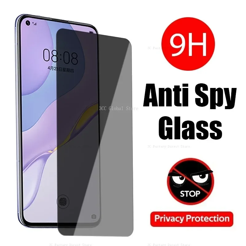 2Pcs Anti Spy Tempered Glass For Huawei P30 40 20 50 Pro Lite Screen Protector On Huawei P Smart 2019 S Mate 30 20 40 Pro Glass