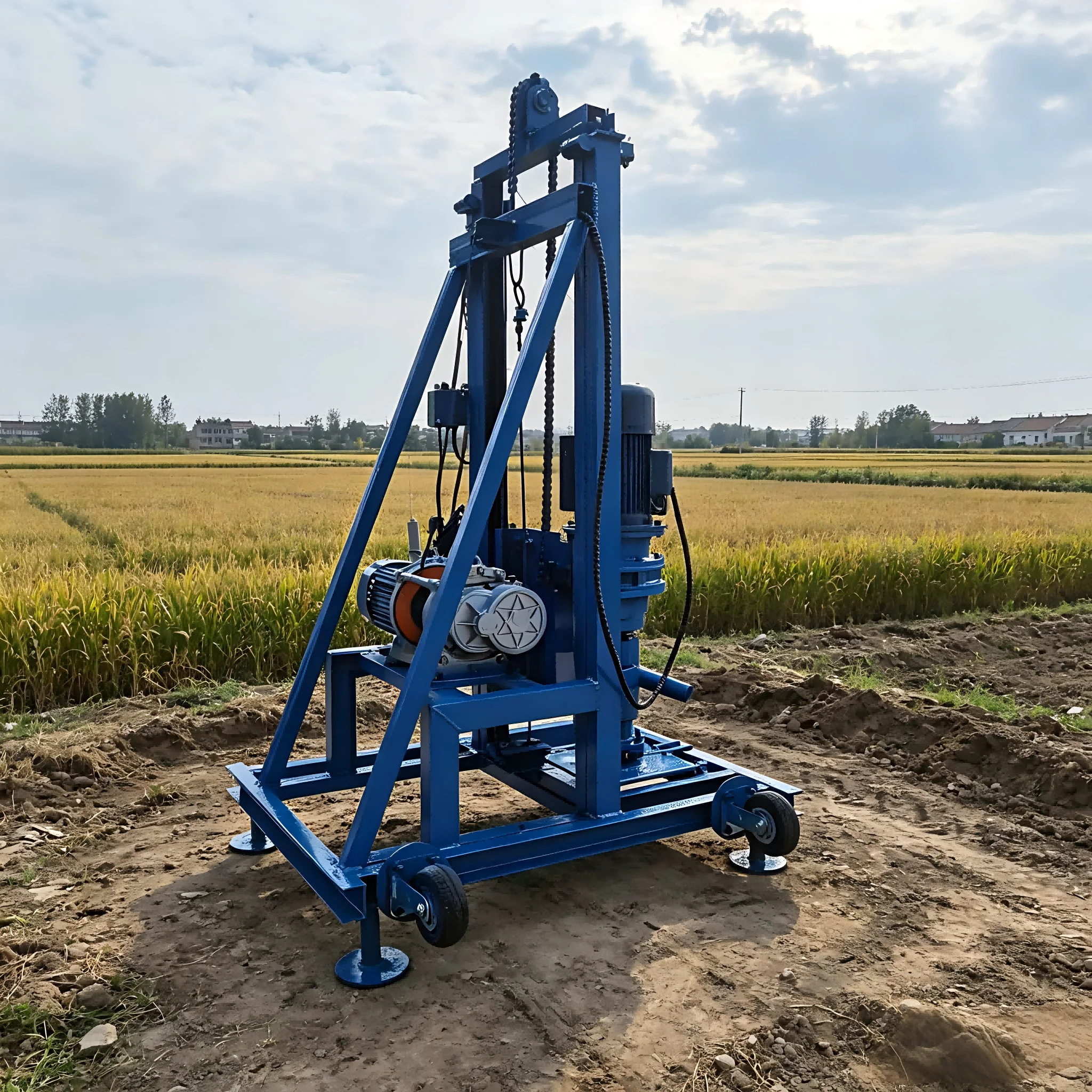 

Customized RLD-100E 100m Light-Duty Handheld Hydraulic Drilling Rig for Household Portability