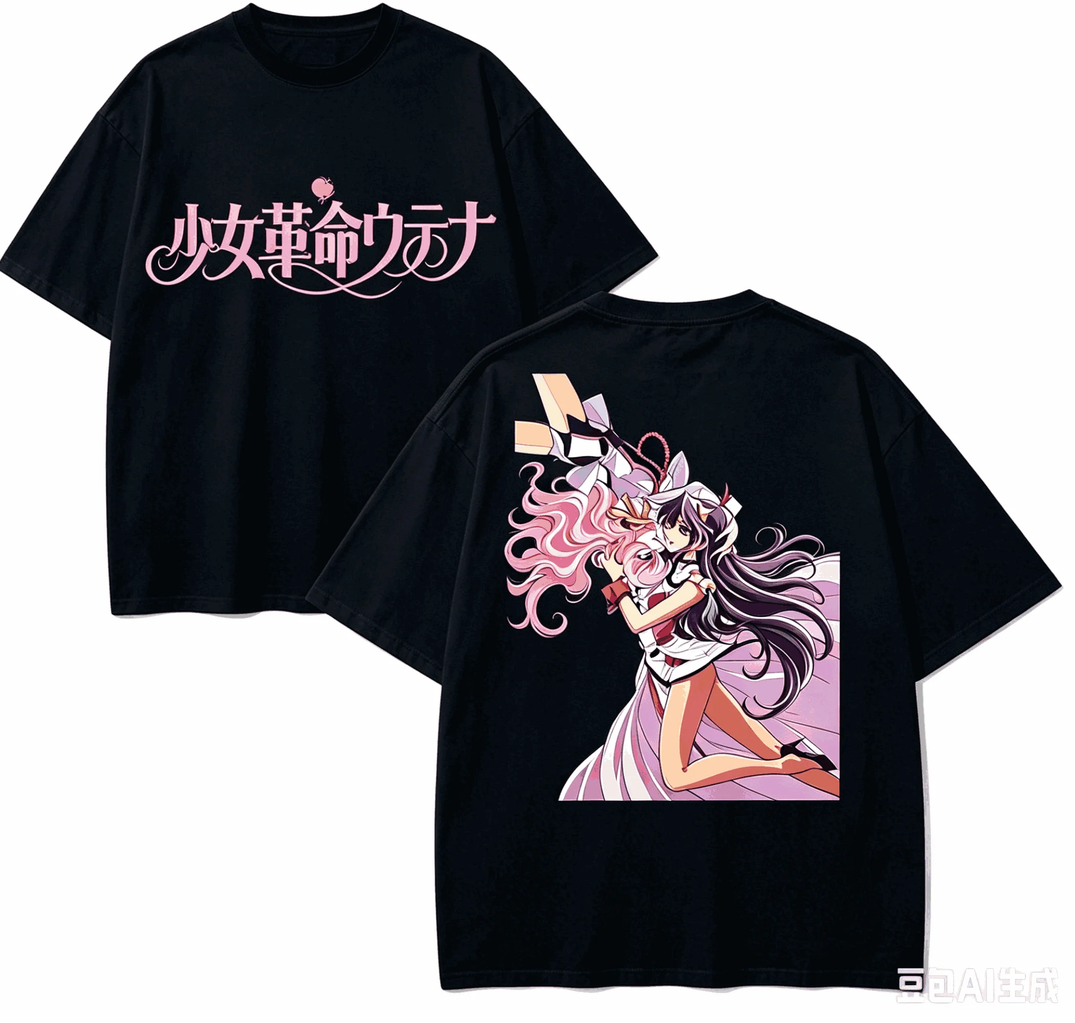 Revolutionary Girl Utena Anime Lover T-shirt Harajuku Cotton New Model High Street Retro Fashion Oversized Unisex hot product