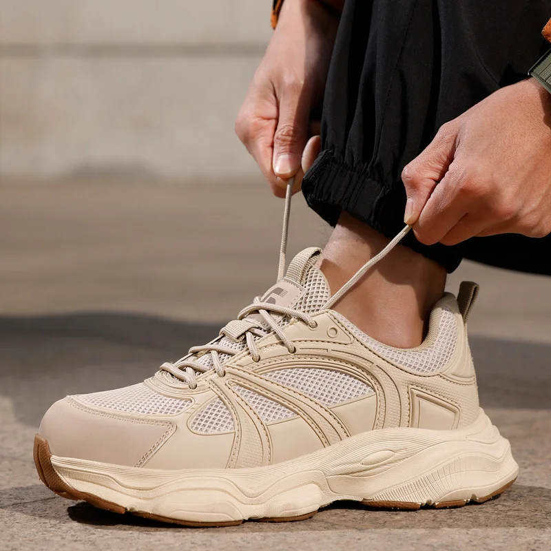 

Летняя рабочая защитная обувь с защитой от проколов для мужчин, противоударная рабочая обувь, износостойкая легкая защитная обувь, кроссовки цвета хаки