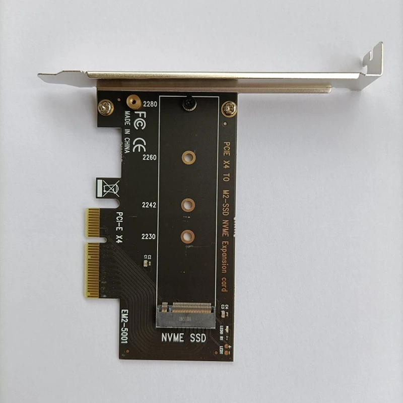 M.2 Nvme SSD To Pcie Adapter Card PCI-E 4X To M.2 Riser Card NVME SSD Expansion Card Support PCI-E 4X 8X 16X