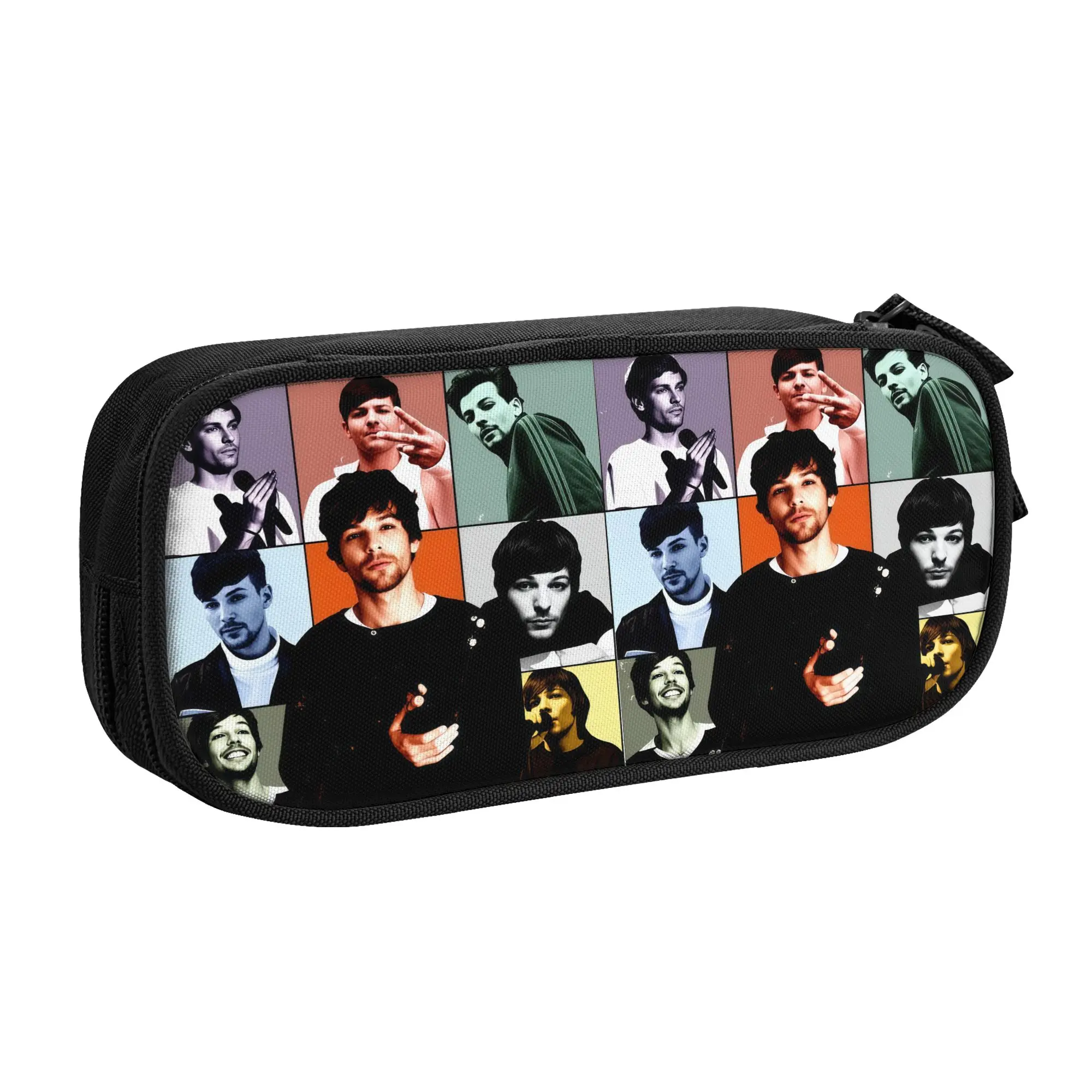 Korean English Singer L-Louiss T-Tomlinsons Pencil Cases for Girls Boys  Large Storage Pen Bag Box Stationery
