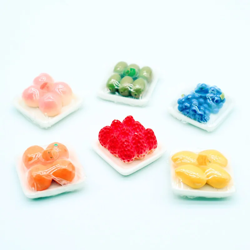 Dollhouse Plastic-sealed Fruit Food Mini Kitchen Scene Miniature Simulation Toy Shooting Props Home Decor Doll Accessories