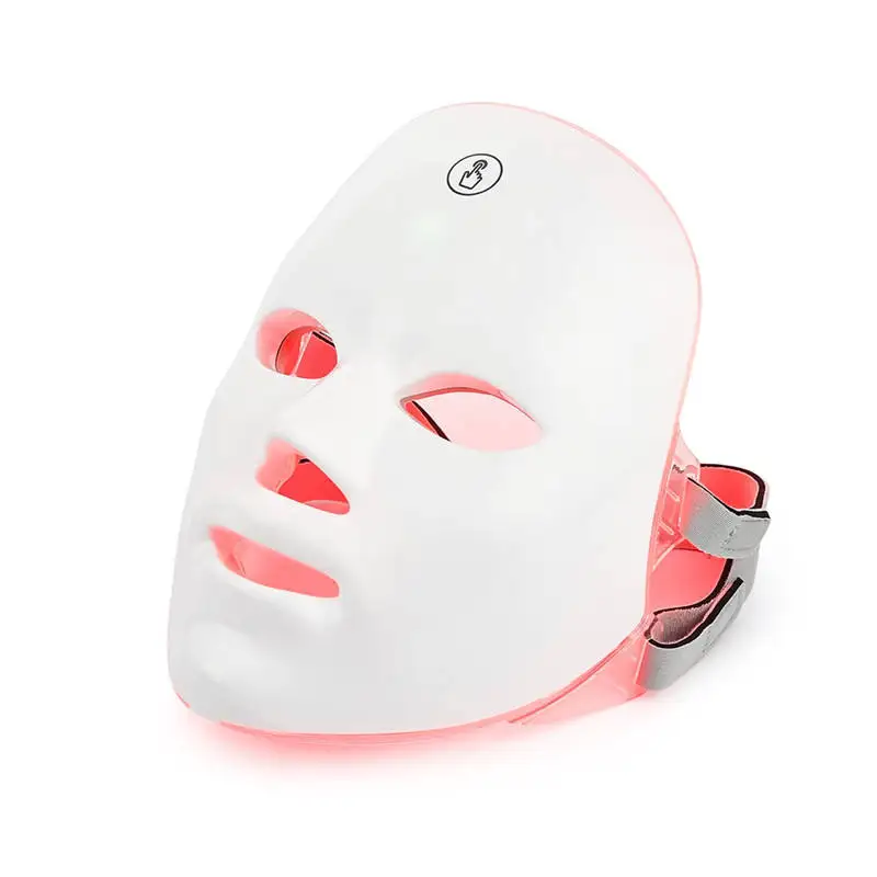 Máscara de belleza Facial con luz Led de fotones, rejuvenecimiento de la piel, terapia antiacné, eliminación de arrugas, cuidado de la piel, 7