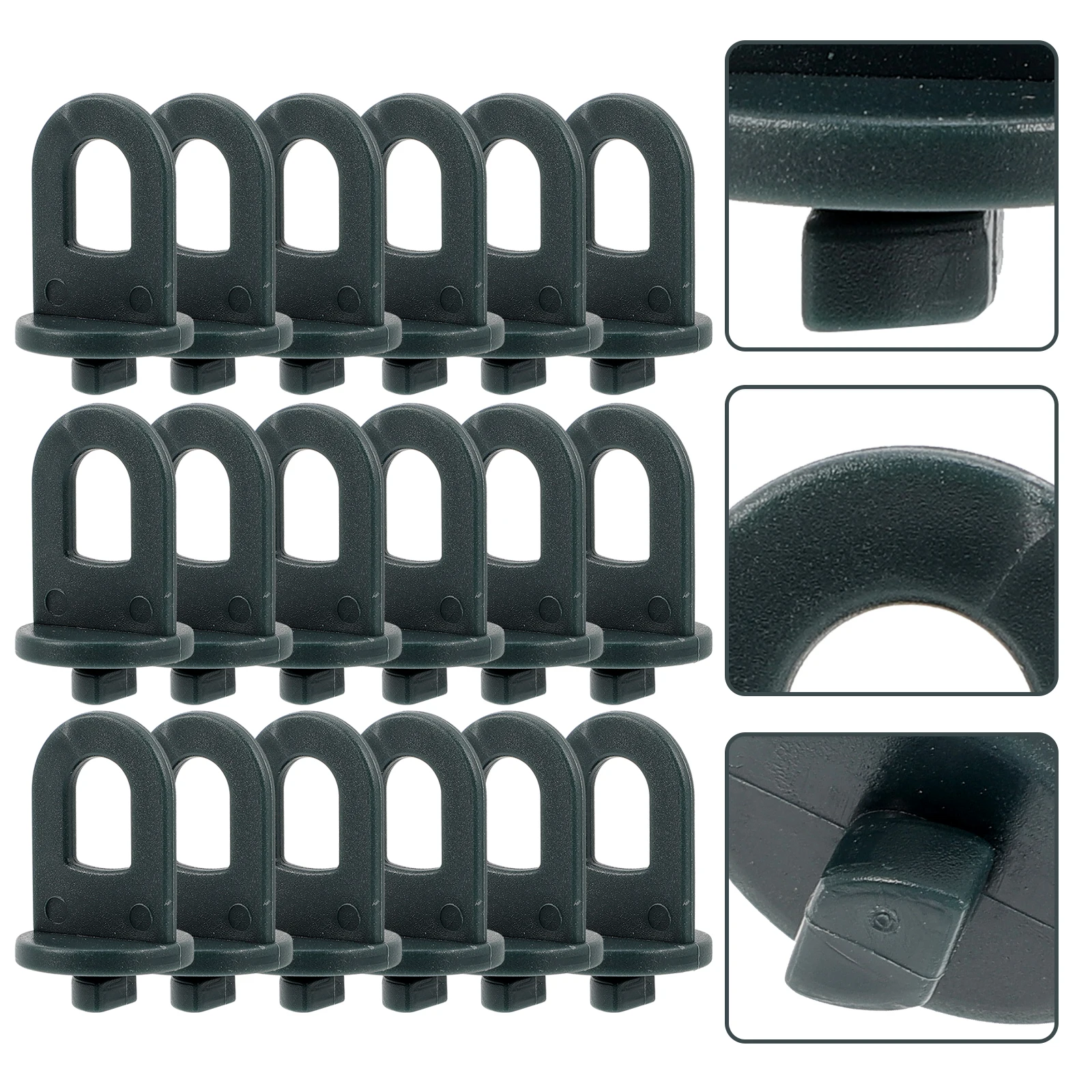

50 Pcs Greenhouse Hooks Plastic Plant Hangers Flower Clips for Garden Easy Storage Reusable Hanging Shade Nets Fixing