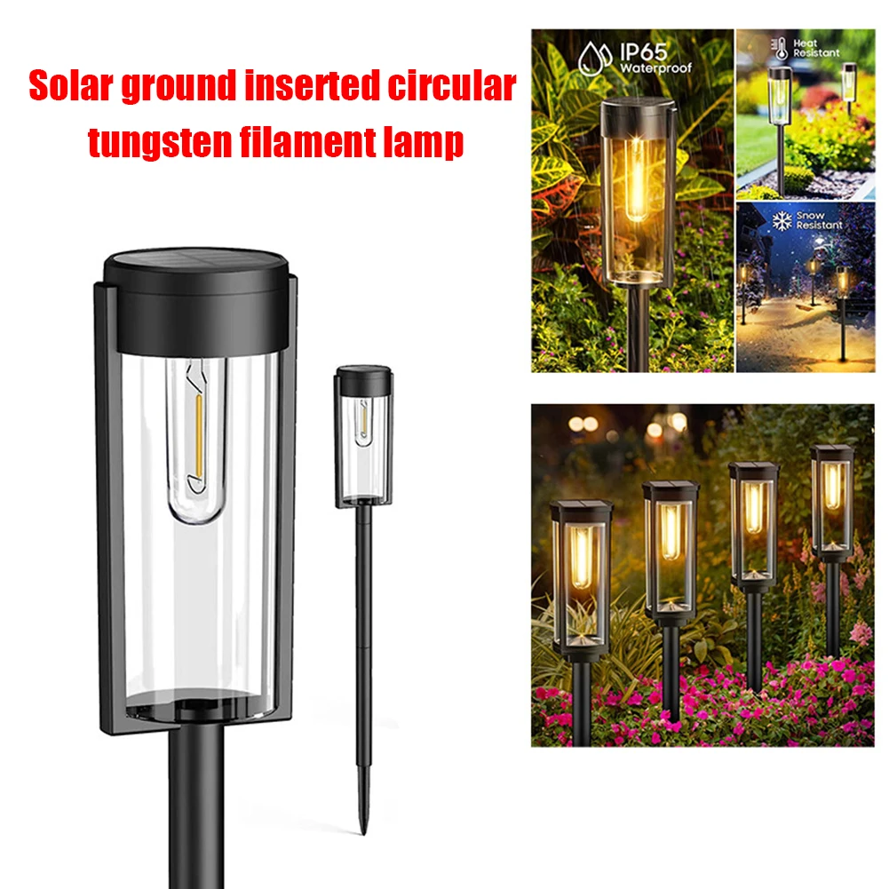 4 Pack New Solar Pathway Lights IP65 Waterproof Solar Powered Landscape Lights For Walkway Driveway Lawn Path Yard Decor