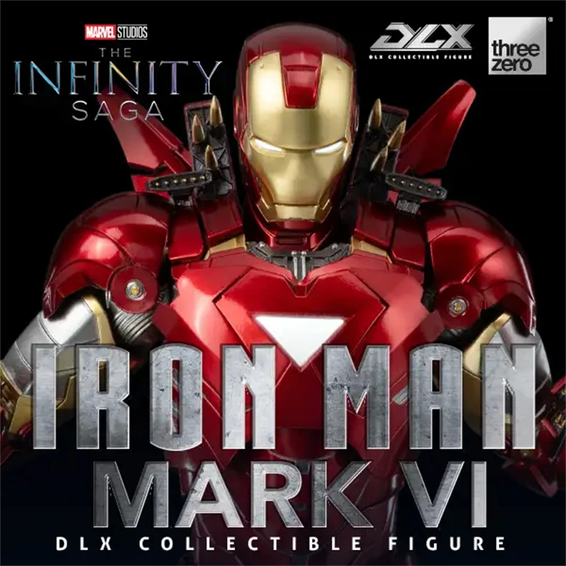 【In Stock】3A Threezero DLX Iron Man Mark 6 Mk6 The Infinity Saga Action Model Collectible Figure Toys