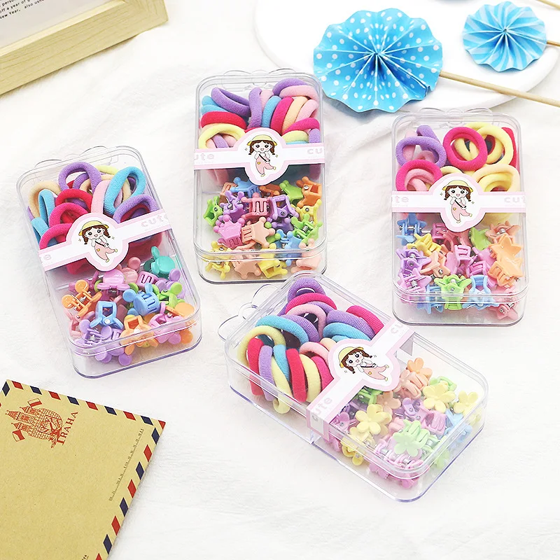 مجموعة ربطات شعر كرتونية للأطفال، ربطات شعر ناعمة بدون كسر، ألوان باستيل جاهزة للأطفال الصغار