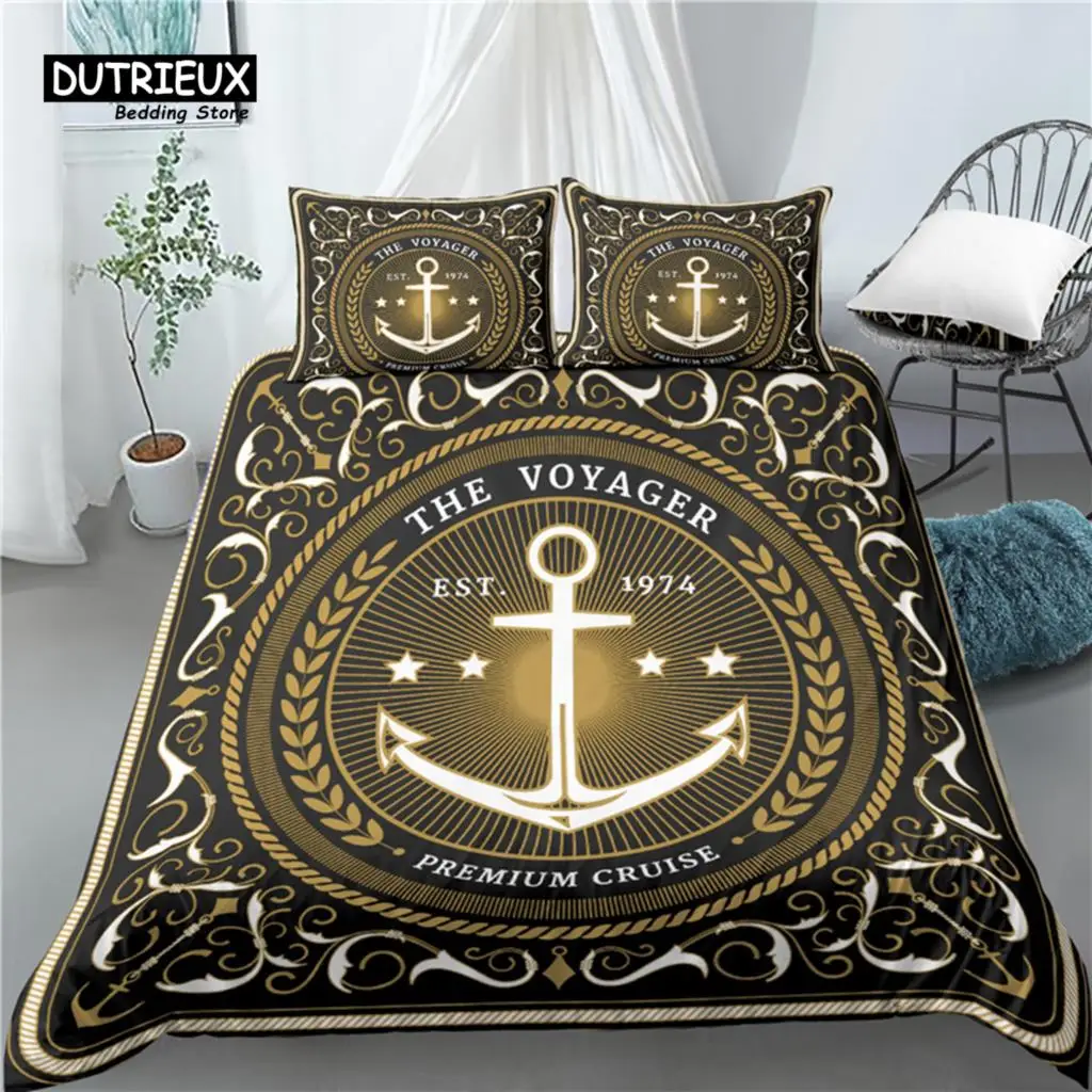 

Home Living Luxury 3D Ocean Nautical Print 2/3Pcs Comfortable Duvet Cover PillowCase Bedding Sets Queen and King AU/EU/US Size