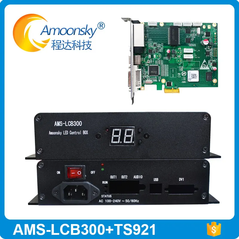 Коробка для отправки карты LCB300 Вставка TS802D аналогичный Linsn TS852D Отправитель для светодиодного рекламного щита Видеостена Студия Внешний контроллер