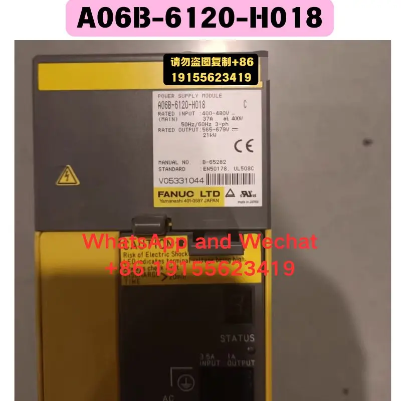 

Использованные OEM-детали, демонтированные с разборки: драйвер A06B-6120-H018. Функциональный тест пройден. Быстрая доставка.