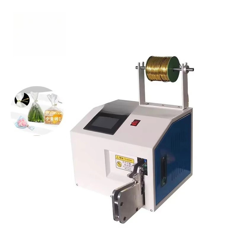

New Smart Design Automatic Gold Wire Tie Tying Bundling Machine Cable Tying Machine For Various Wires/Bread Bags Bulk Things