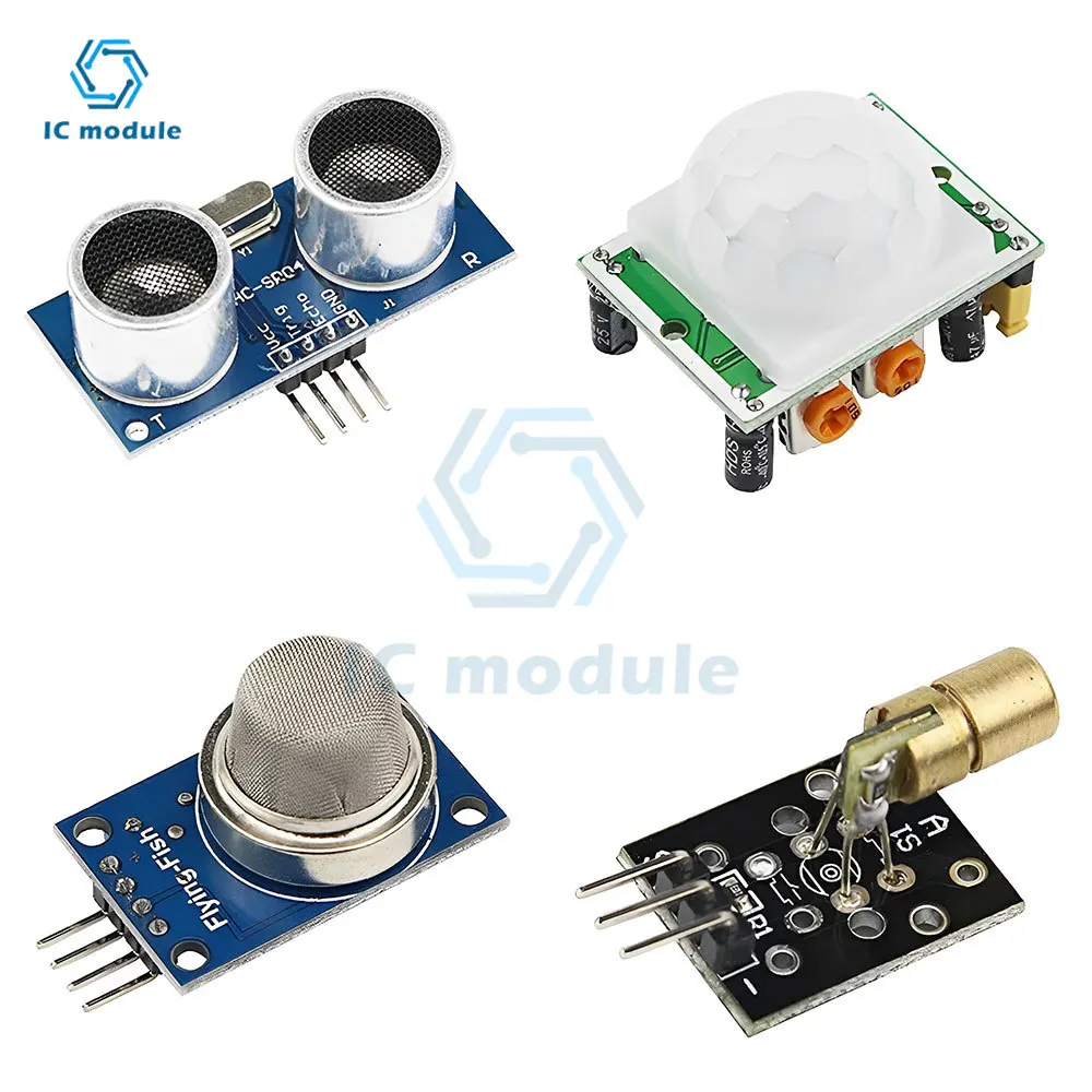 16 in 1 Smart Home Sensor Modules Kit DIY Professional Modules Sensor Kit for Arduino Raspberry Pi