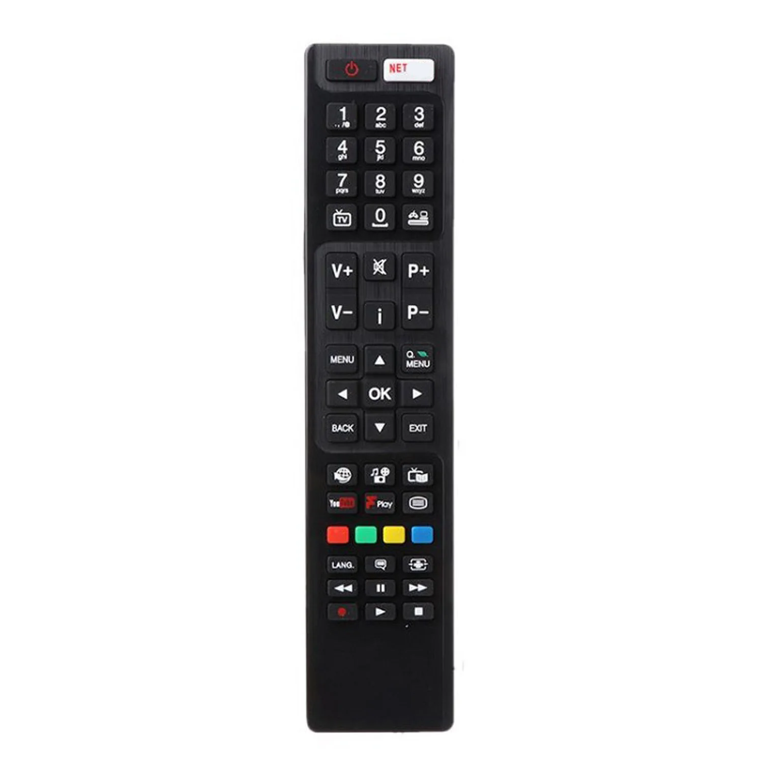Reemplace el control remoto universal RC4848F para mandos de TV inteligentes Polaroid/Hitachi/Bush/Luxor/Digihome 32HB6T41A 32HB6T61U 32HBT41