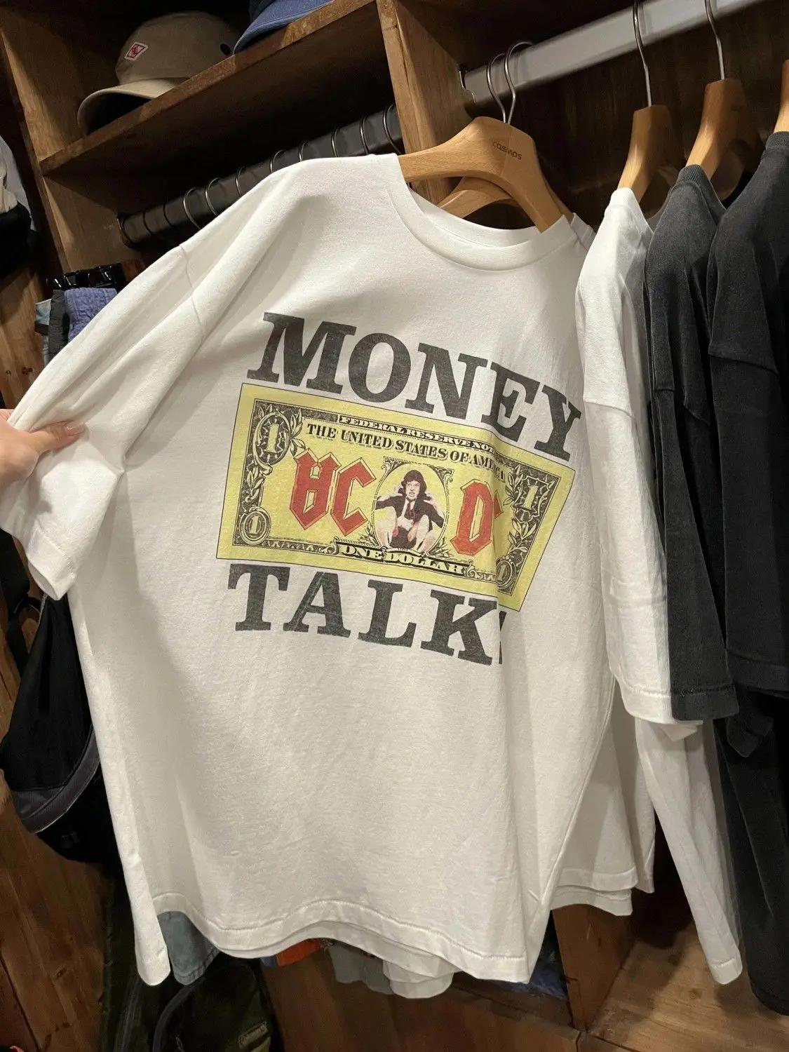 

Европейская и американская винтажная винтажная футболка с короткими рукавами, мужские и женские топы в гонконгском стиле, принт из чистого хлопка