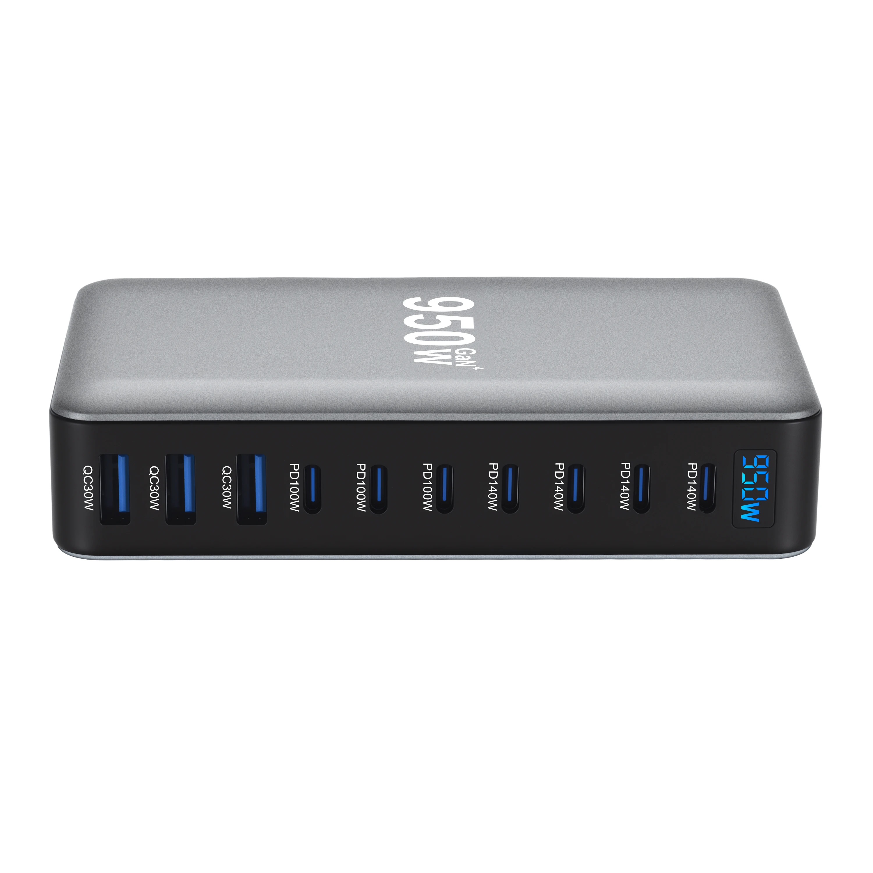 New 950W GaN Fast Charger PD3.1 USB-C Desktop Charger 10-Port Fast Charging Station Adapters for Mobile & Tablets Dropshipping