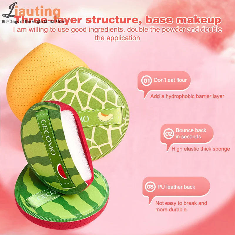 Puszyste gąbeczki kosmetyczne z grubej waty cukrowej, super miękkie gąbki do pudru, podkładu, korektora, do makijażu na sucho i mokro.