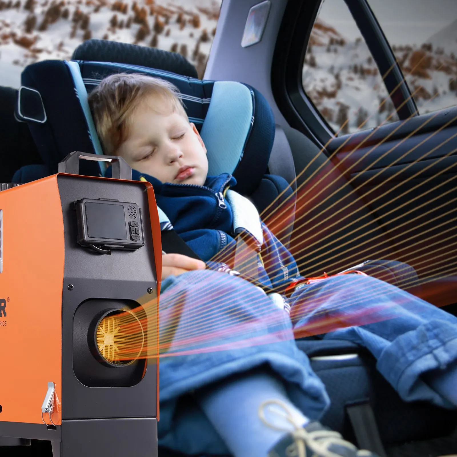 Air Heater All-in-one 12V 8KW Bluetooth App LCD For Car RV Indoors