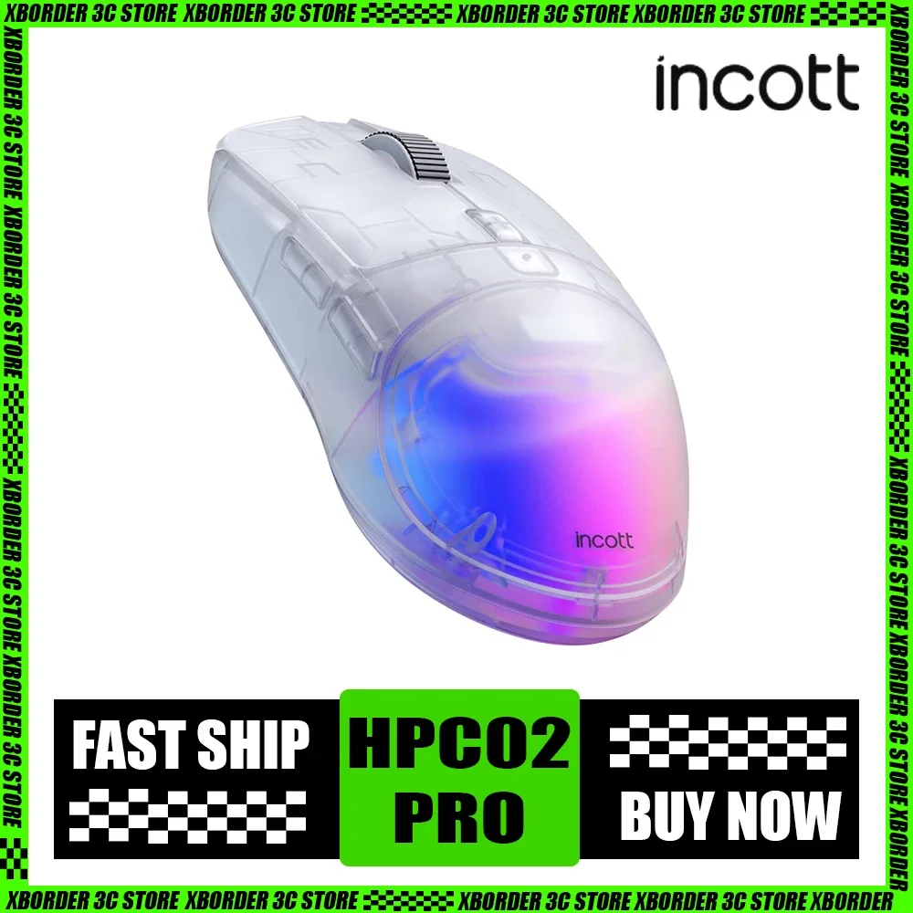

Ironcat Hpc02 Pro Wireless Mouse Hpc02pro Dual Mode Paw3395 Customized Gaming Mouse RGB Silencing Ergonomics Mice Pc Gamer Gifts