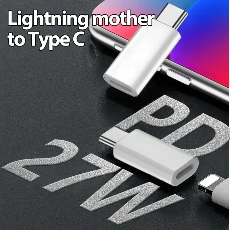 Lighting Female to USB C Male Adapter For iPhone 15 16 17 Series Samsung Z Flip 5 Fast Charging Data Converters IOS to Type C view 2