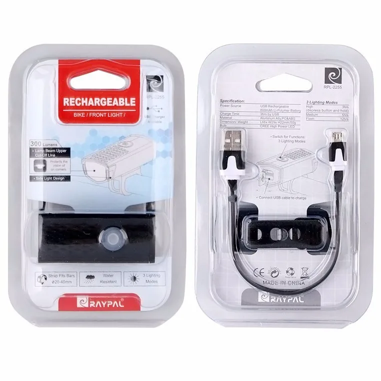 ضوء أمامي للدراجة قابل لإعادة الشحن عبر USB، ضوء خلفي أحمر، سهل التركيب، 3 أوضاع، مصباح رأس دراجة الطريق MTB #4