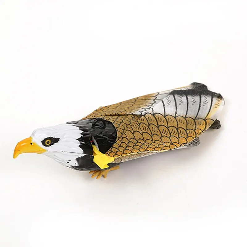 1Pcs Electric Flying Eagle Electronic Pet Toy Rotating Simulation Flying Bird With Light Music