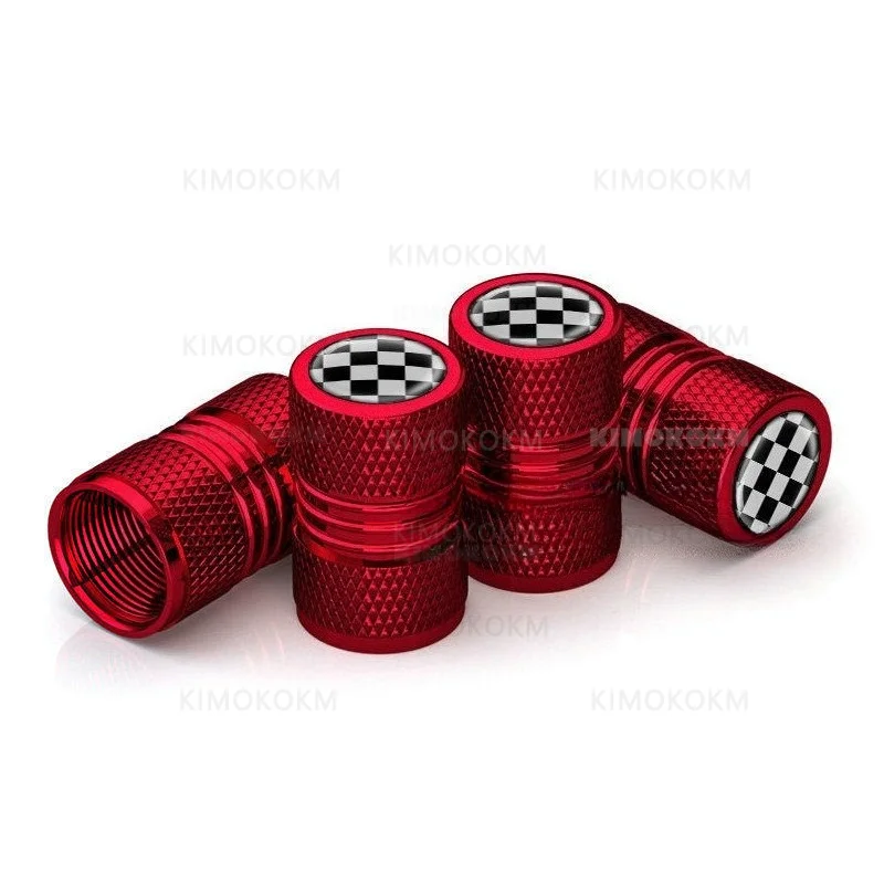 4pcs/set For UK Flag Tire Valve Caps With Rubber Ring Dust Proof Cover For Generic MINI COOPER S JCW F56 F60 R55 R56 Accessories