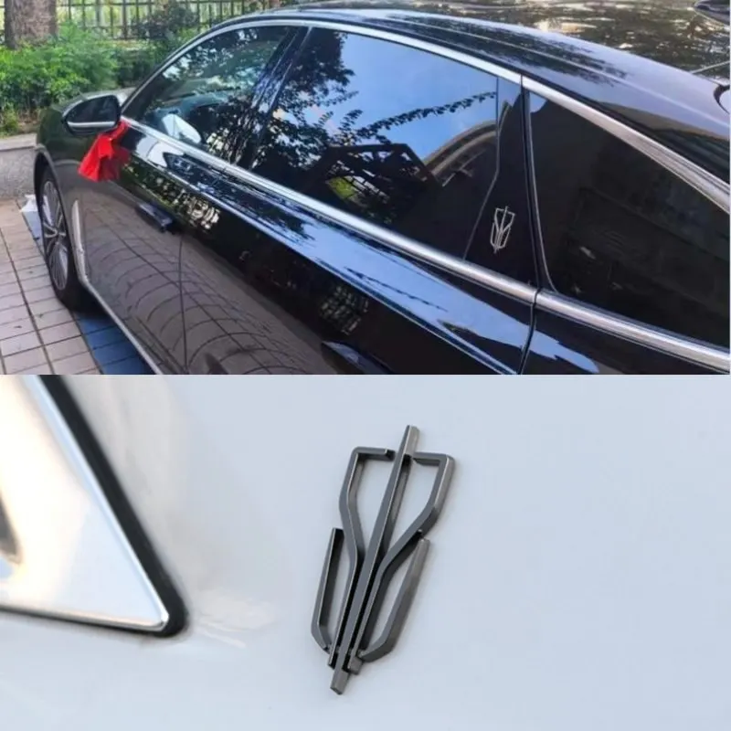 Hongqi 3D Metal Emblem Badge Decal Sticker Fender Side Accessories