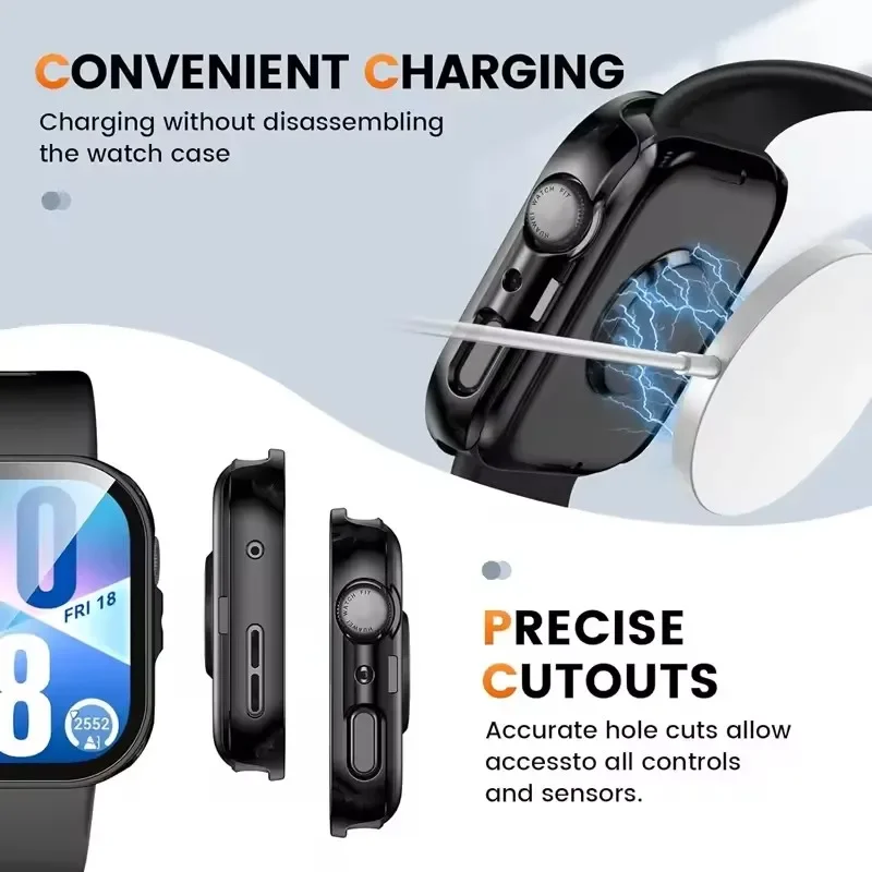 Vetro + Custodia per Huawei Watch Fit 4/4 Pro Protezione schermo in vetro temperato e paraurti protettivo per PC rigido per accessori Huawei Fit 3