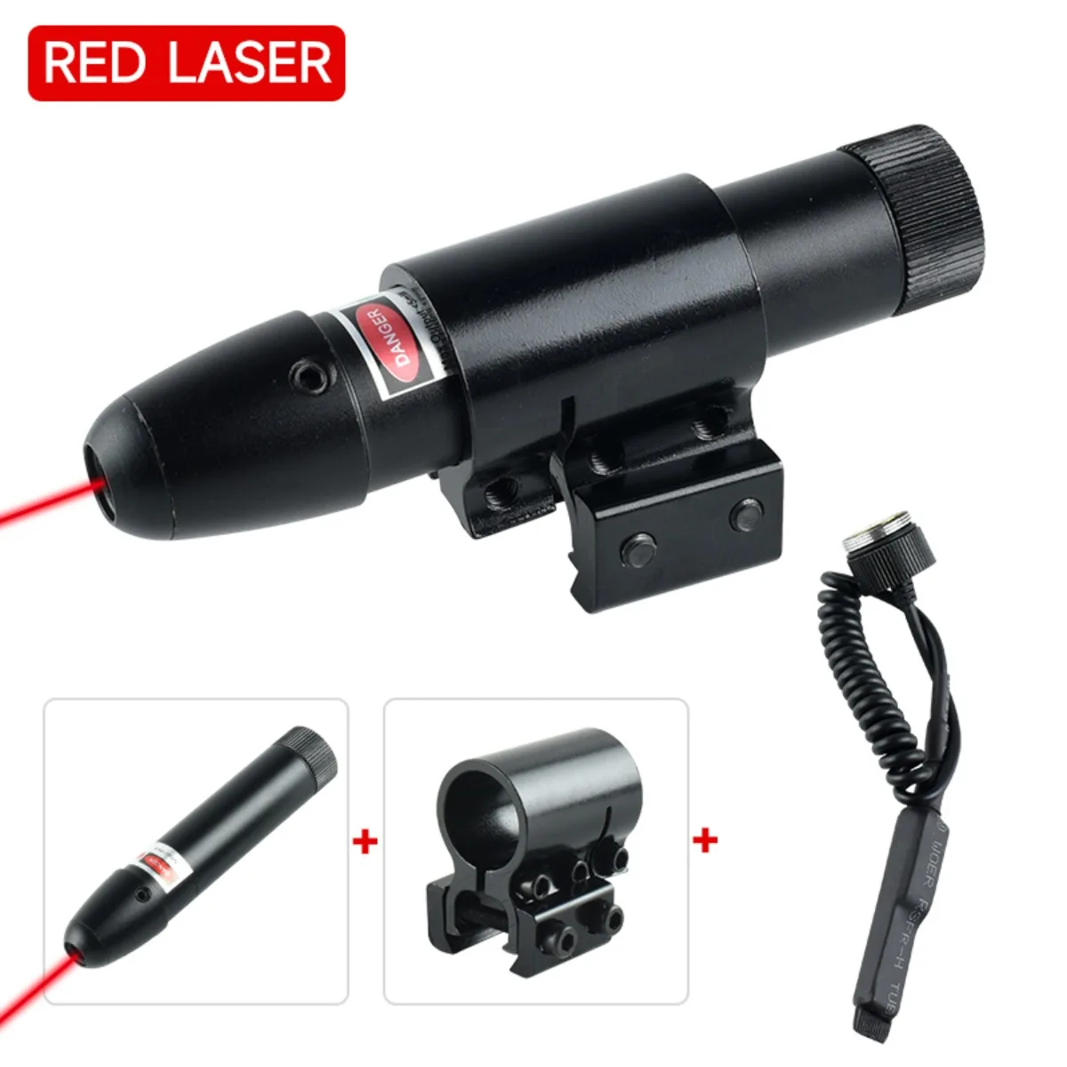 Taktisches Metall-Red-Green-Dot-Laserzielgerät, einstellbarer Jagd-Kalibrator für Picatinny-Schiene, 20-mm-Montage – Detail 7