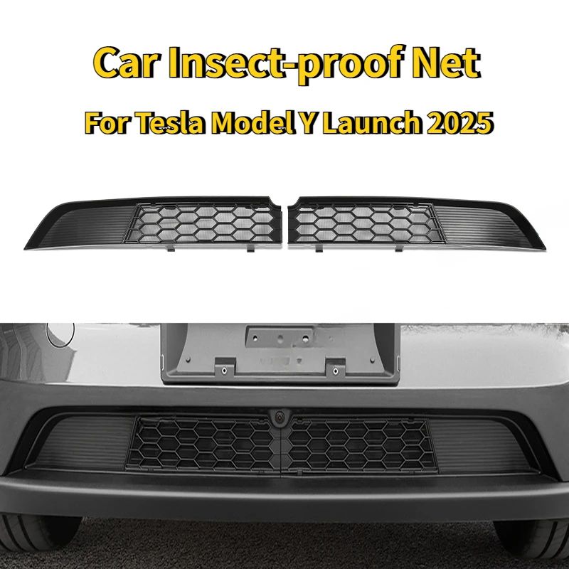 

Insect-proof Net for Tesla Model Y Juniper/Launch 2025 Car Lower Bumper Anti Insect Net Anti Dust Proof Inner Vent Grille Cover