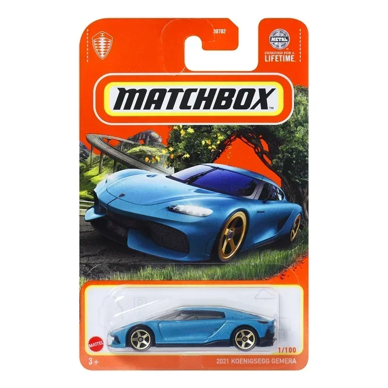 Original Mattel Matchbox coche 1/64 Diecast Volvo 240 Plymouth Coupe Koenigsegg Gemera vehículo modelo juguetes para niños colección regalo