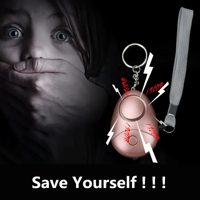 ผู้หญิงเด็กผู้หญิง Mini กระเป๋าจี้ 120DB Anti Lost LED Light Self Defense Attack ฉุกเฉินความปลอดภัย Alarm Clearance ขายรายการ