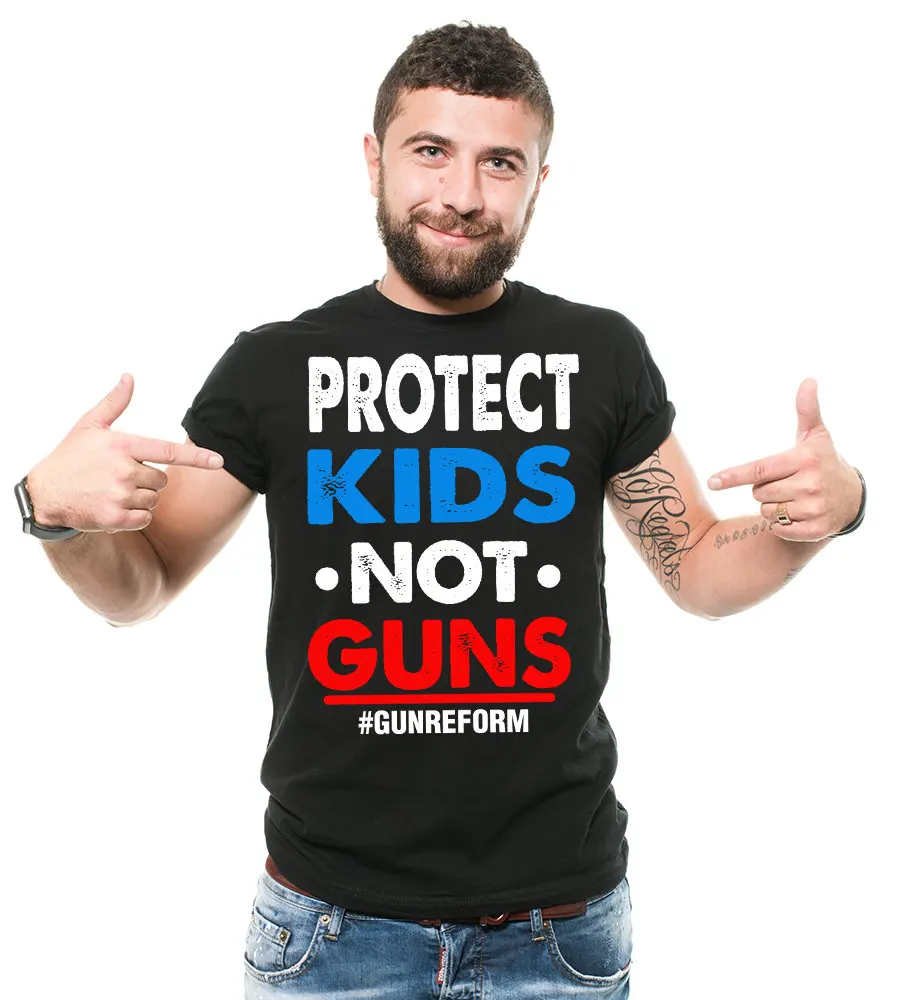 Protect Kids Not Guns T Shirt Social Gun Reform Protest