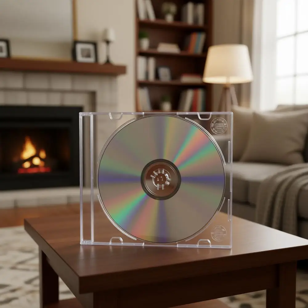 

Ultra Slim 5.2mm Clear CD Case with Built-in Tray, 100 Pack