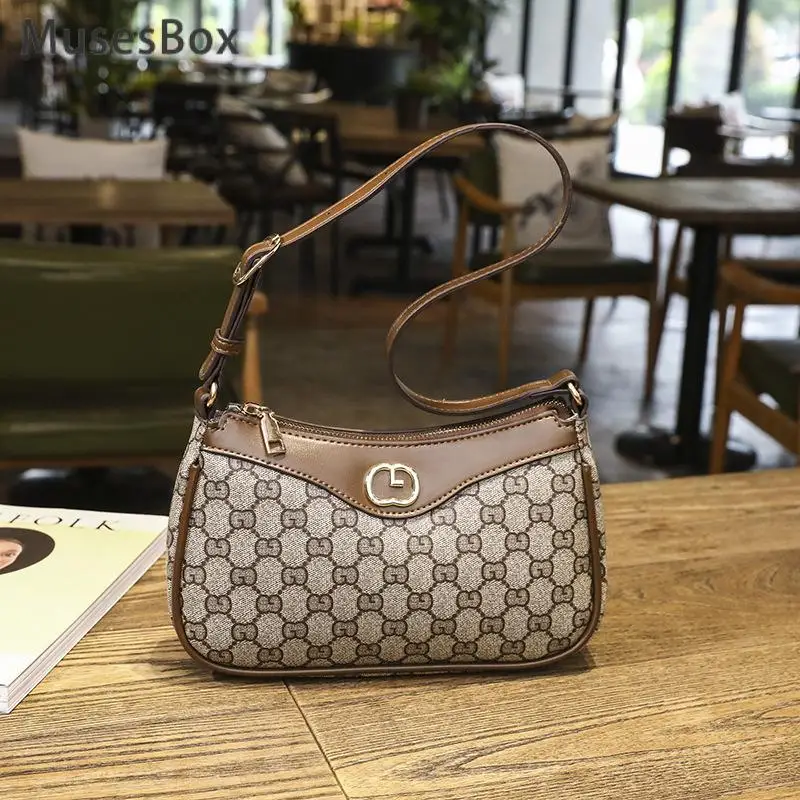 

Luxury PU Leather Shoulder Underarm Bag Women's Fashion Handbags Casual Hobos Purses baguette Handbag Ladies Hand Bags Clutch