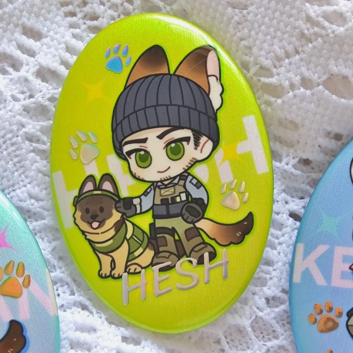 「コール オブ デューティ」グッズ: キーガン ローガン バー バッジ、ブリキ ブローチ、バックパック ペンダント、ミレー