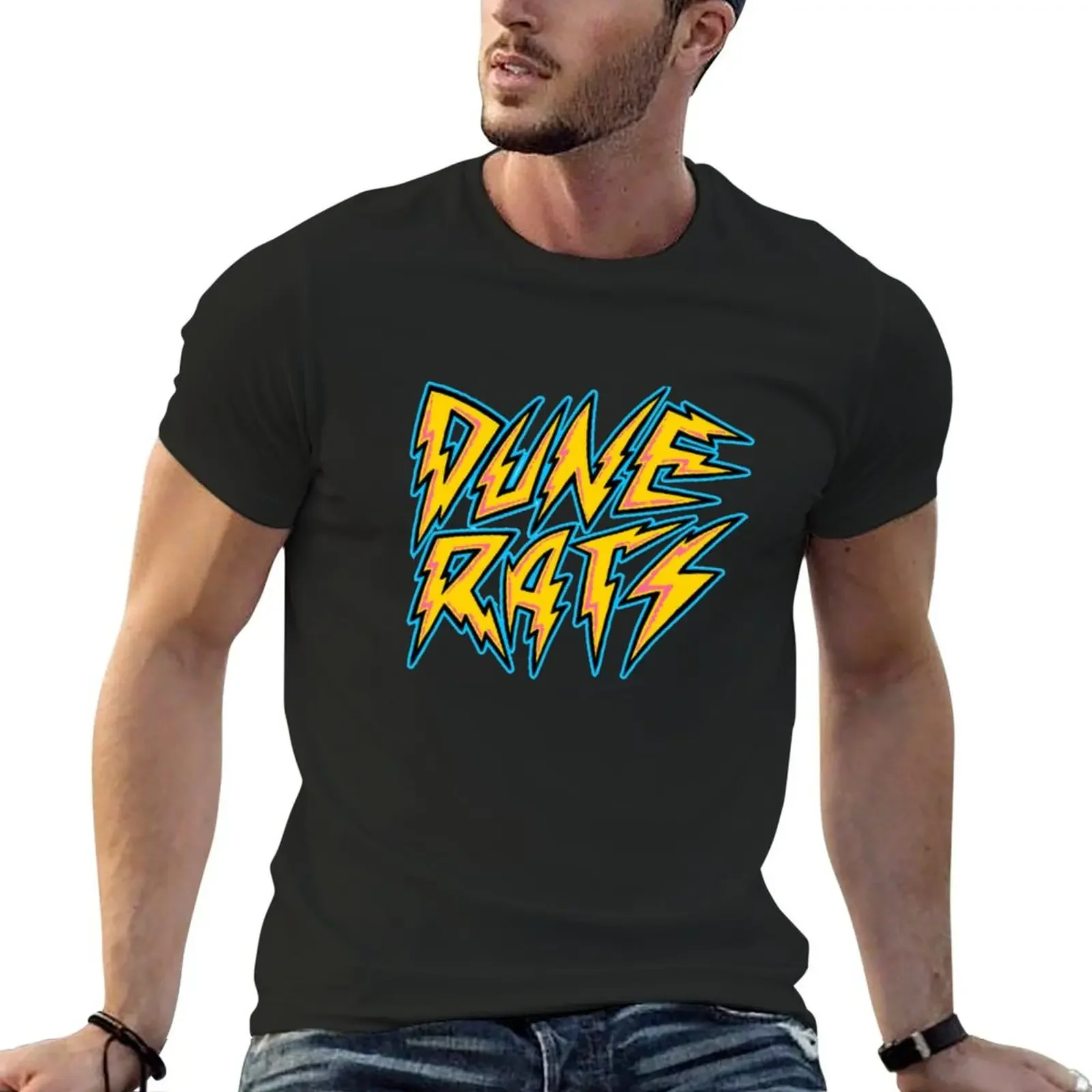 

Lighting Logo Dune Rats T-Shirt cute tops anime Men's t shirts