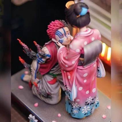 

10.43in/26.5cm Anime Demon Slayer Figure Akaza Koyuki Action Figures Pvc Statue Desktop Ornamen Collection Model Toys Gifts