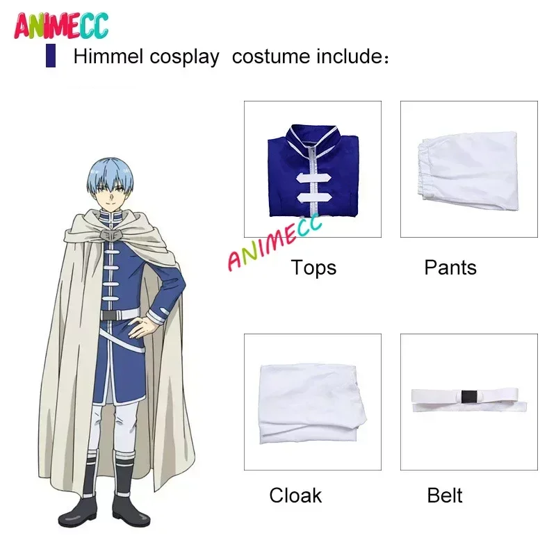 ANIMECC in Stock S-3XL Freeze Sky Cosplay Costume Wig Anime Freeze Beyond Journey's End Brave Halloween Party Outfits Men