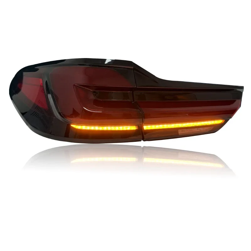 لسيارات BMW G31 مجموعة الضوء الخلفي 5 سلسلة 2017-2023 تمت ترقيتها إلى Lci G31 نمط المصابيح الخلفية LED عالية الجودة #3